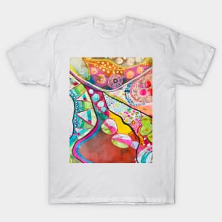 "Ultra Layers" original painting by Margo Humphries T-Shirt